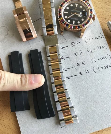 rolex oysterflex bracelet sizing